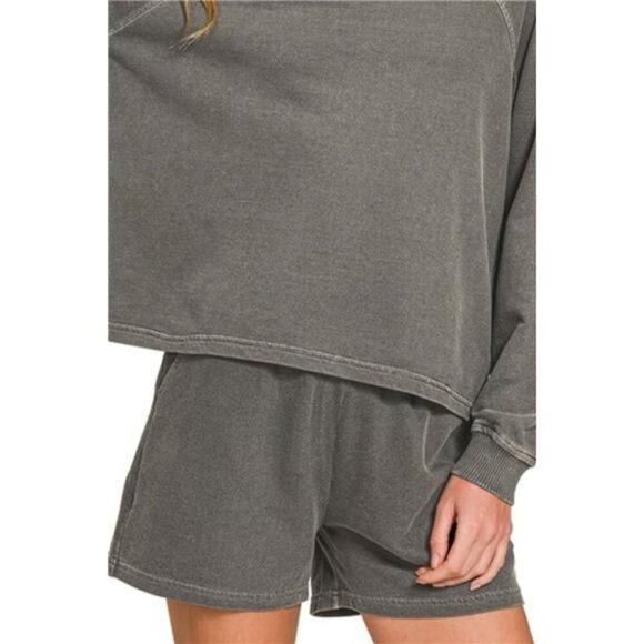 Zenana French Terry‎ Pigment Dye & Enzyme Wash 2 Pcs Set - Picture 3 of 3